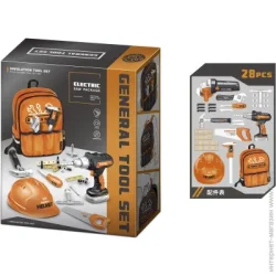 Набір будівельника Hong Chuan Sheng Toys Ігровий набір Рюкзак з електродрилем та інструментами 778-40