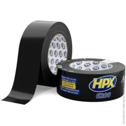 Клейкая лента HPX Армированная ремонтная лента 6200 черная CB5025 48x0,3 мм 25 м черный