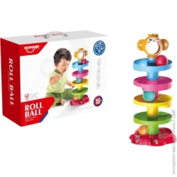 Обучающая игрушка Huanger Развивающая игрушка Roll Ball горка с шариками HE0205