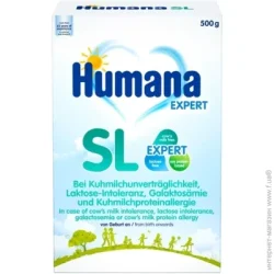 Детская смесь Humana Сухая смесь на основе изолятора соевого белка с рождения SL 500 г