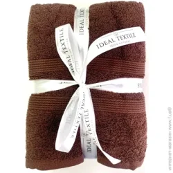 Рушник Ideal Textile 50x90 см коричнево-бежевий