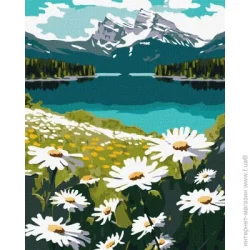 ideyka Картина по номерам "Цветущие ромашки" ©art_selena_ua KHO2895 40х50 см
