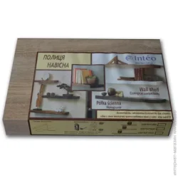 Inteo Полка декоративная Лайн смарт 290x290x50 мм дуб сонома