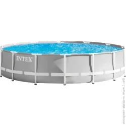 Бассейн каркасный Intex Круглый 457х107 см с тентом, подстилкой, лестницей, фильтр-насосом 3785 л/ч (26724)