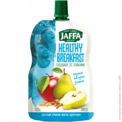 Смузи Jaffa Healthy Breakfast из груш и яблок перетертых со злаками 120 г (4820192260282)
