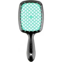 Гребінець SUPER BRUSH Чорна з бірюзовим Janeke (8006060654773)