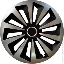 Jestic Колпак для колес FOXRING MIX R13" 4 шт. серебряный с черным