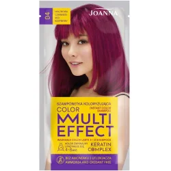 Joanna Шампунь оттеночный Multi Effect Красная малина №4 35 мл