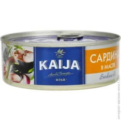 Рибна консерва Kaija Консерва Сардина атлантична в олії 240 г