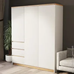 Kartissa Шафа гардеробна Гектор 3д3ш 2065х1776х526 мм кашемір