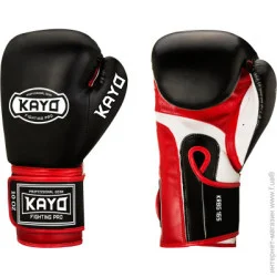 Kayo Боксерские перчатки KRBG-165-10 10oz черный с красным