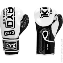 Kayo Боксерские перчатки KRBG-168 WHT-BLK-8 8oz бело-черный