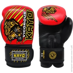 Kayo Боксерские перчатки KRBG-241 RED-4 4oz черный/красный