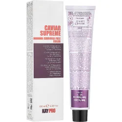 Kaypro Caviar стойкая безамиачная крем-краска 100мл 1.10 Иссиня-черный (8028483229772)