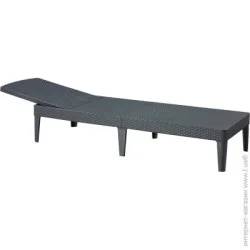 Keter Шезлонг раскладной Jaipur графит 58,2x187,5 см