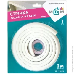 Детская безопасность защита углов МВМ Kids Лента защитная BS-17 white