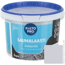 Kiilto Затирка для плитки Saumalaasti, 86 3 кг облачно-серый