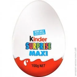 Фигурный шоколад Kinder Яйцо с сюрпризом MAXI ассортимент 100 г (4008400230726)