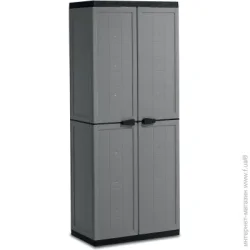 KIS Шкаф ARMADIO ALTO JOLLY 241069 68х39х166 см серый/черный