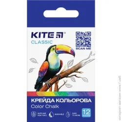 Kite Крейда кольорова 12 шт. Classic K-075