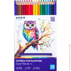 Kite Карандаши цветные 18 шт. Classic