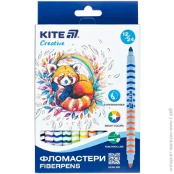 Kite Фломастери двосторонні Creative 12 шт. K-1151