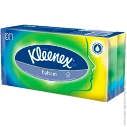 Сухие салфетки Kleenex Носовые платочки кармашки Balsam 8 шт.