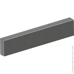 Садовый бордюр Kolizey Бордюр тротуарный 1000x200x80 мм шип-паз серый