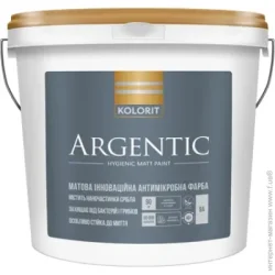 Kolorit Краска латексная водоэмульсионная Argentic база А мат белый 9 л