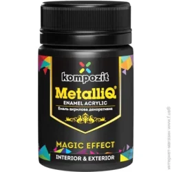Kompozit Декоративна фарба акрилова MetalliQ чорні перли 0,07 кг