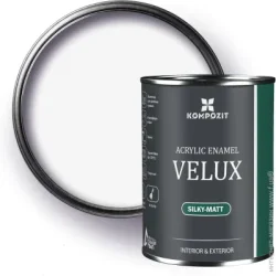 Kompozit Эмаль акриловая VELUX 100 белая шелковистый мат 2,5л