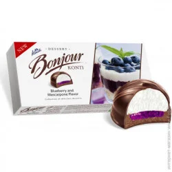 Жевательные конфеты Konti Десерт Сложный Бонжур черника-маскарпоне 232 г