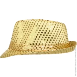 Koopman Шляпа для карнавала с пайетками золотой для мальчика/девочки