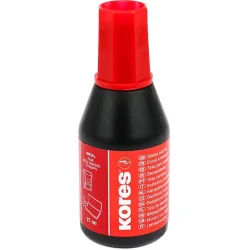 Штемпельная краска Kores Краска штемпельная 27 мл, красная K71328