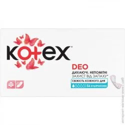 Ежедневные прокладки Kotex Прокладки ежедневные Deo ultra slim 56 шт.
