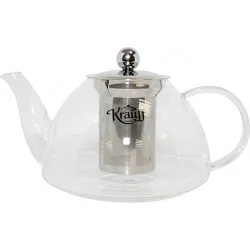 Прозрачный чайник заварочный  1.2 л стекло Krauff Term 1.2л (26-177-031)