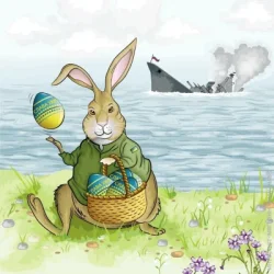 La Fleur Салфетки столовые Яйцо победы 33х33 см 16 шт.