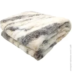 La Nuit Покривало Мармур 220x200 см білий з бежевим