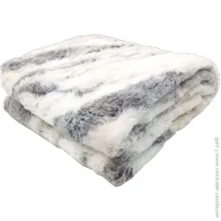 La Nuit Покривало Мармур 260x200 см білий із сірим