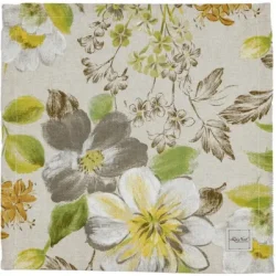 Серветка La Nuit Серветки столові Квітка зелена 40x40 см