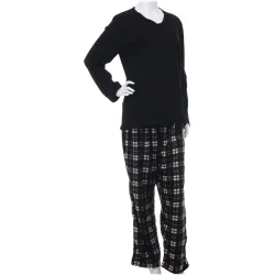 Мужская пижама La Nuit Костюм домашний мужской Basic Check р. L черный