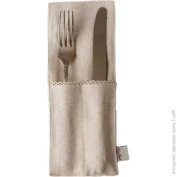 Конверт для приборов La Nuit Чехол для приборов Boho молочный 10x24 см