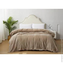 La Nuit Плед Embossed Leon 160x200 см тауп поліестер
