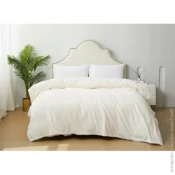 La Nuit Плед Embossed Leon 220x200 см білий поліестер