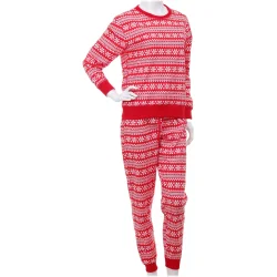 Пижамный комплект La Nuit Костюм домашний женский Home Red Ornament р. XS красный с белым