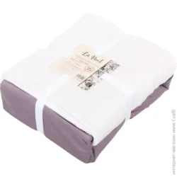 La Nuit Підковдра Milk Violet двостороння 160x210 см молочний із фіолетовим