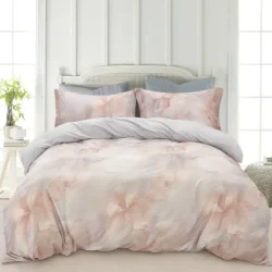 Комплект постільної білизни La Nuit сімейний 160x220 см рожевий Комплект постільної білизни Pastel рожевий сімейний з принтом