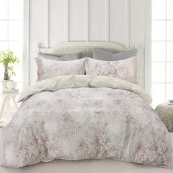 Комплект постільної білизни La Nuit полуторний 160x220 см бежевий Комплект постільної білизни Peony 1,5 бежевий з принтом