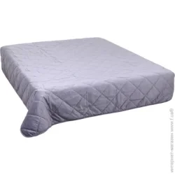 La Nuit Покрывало Velour 3 ромб 240x260 см серо-голубой