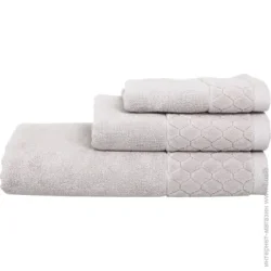 Рушник для ніг, для рук и обличчя, душевий (банний) La Nuit Velour Cells 50x90 см бежевий